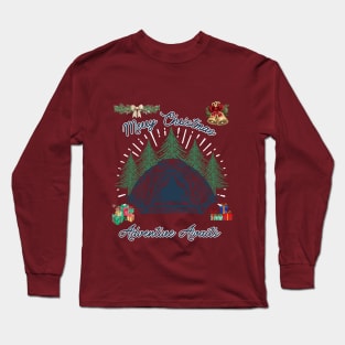 Christmas Adventure camping Long Sleeve T-Shirt